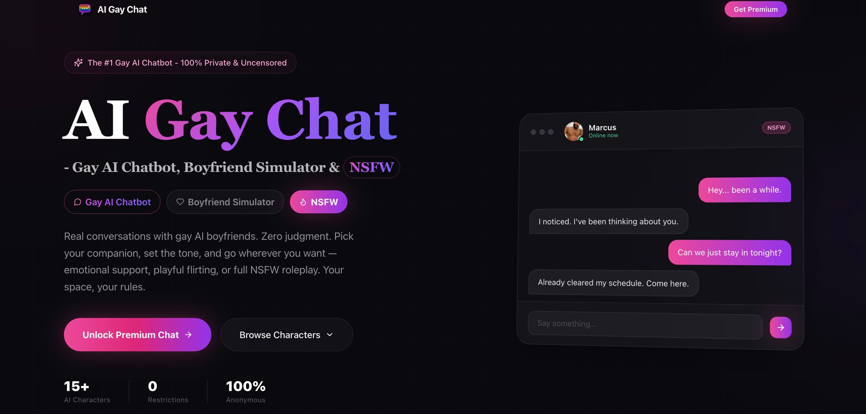 Gay AI Chat Vorschau